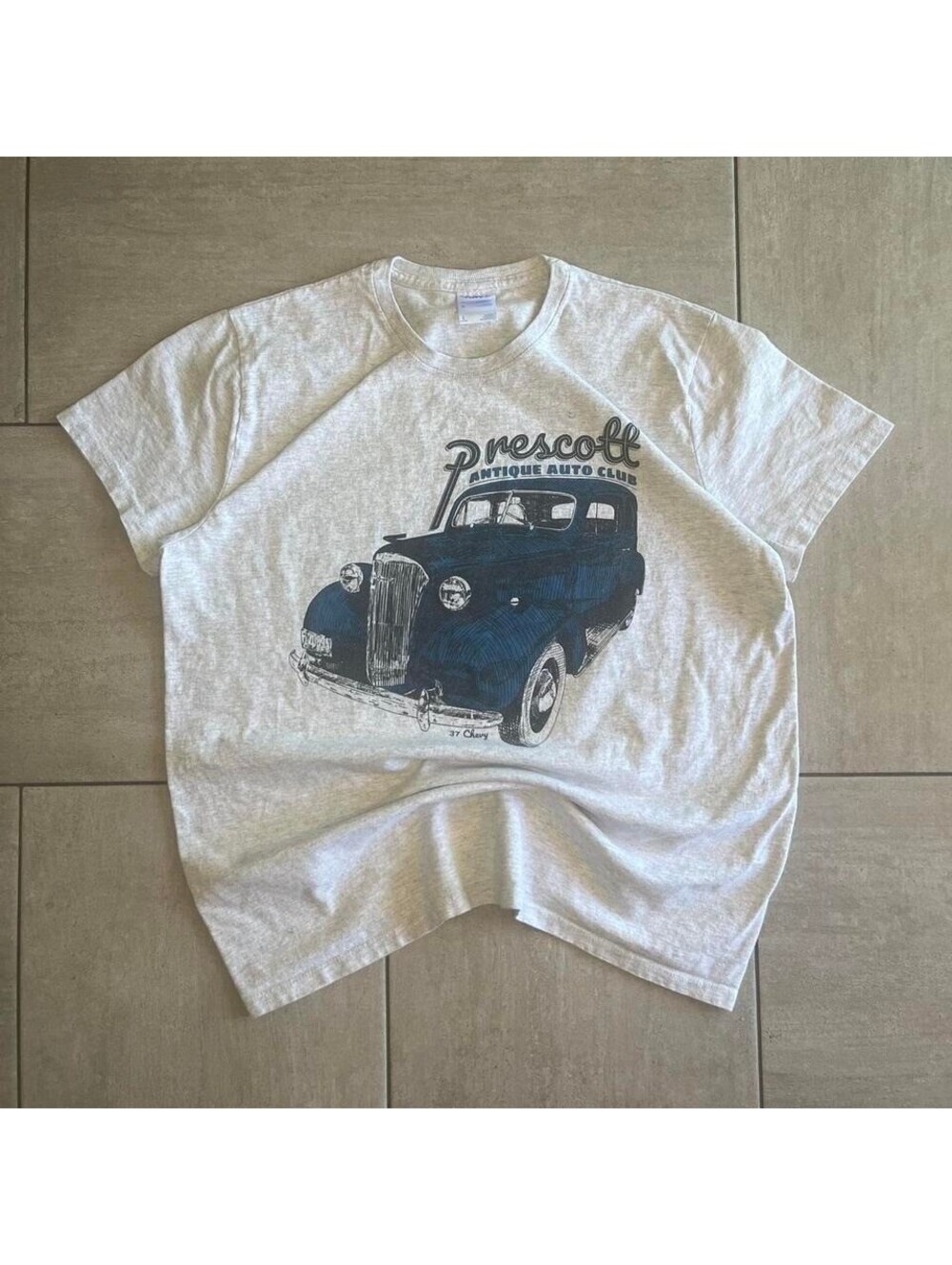 Grey Prescott Antique Auto Club tee